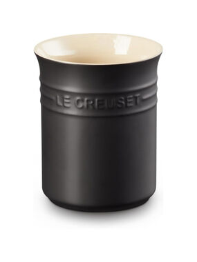 Le Creuset Black Onyx Ceramic Kitchen Utensil Crock One Size